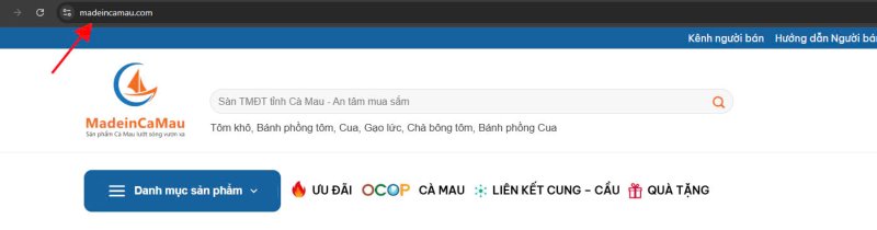 Nút “đăng nhập” nằm ở phía trên góc phải của trang chủ